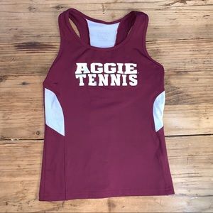 Texas A&M Aggie Tennis Medium Athletic Tank Top